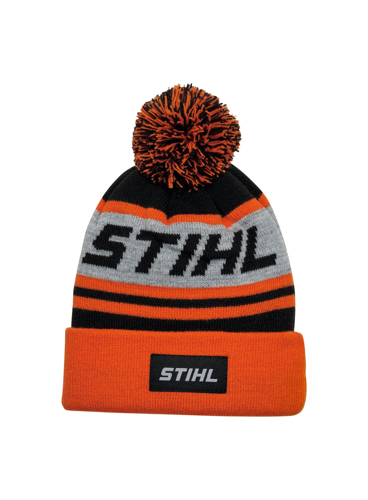 STIHL czapka dziecięca z pomponem 24, pomarańczowo-czarna