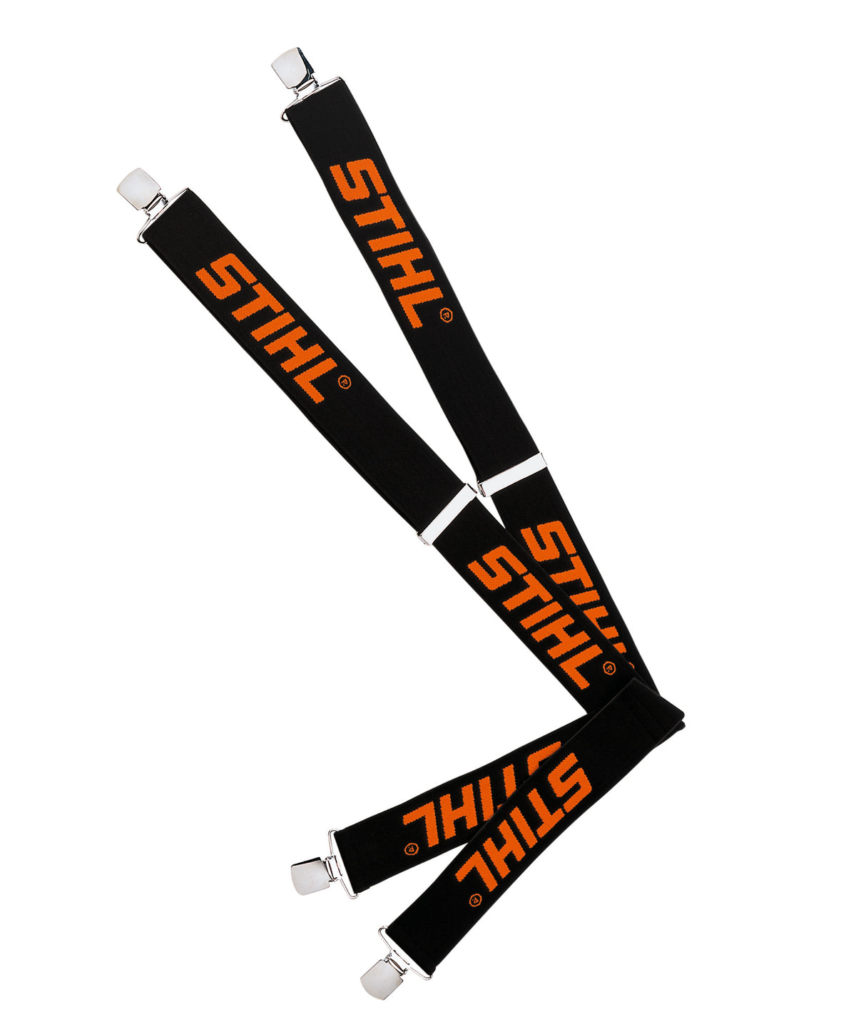 STIHL szelki czarne z metalowymi klipsami 130 cm / 5 cm