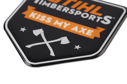 STIHL naklejka samochodowa TIMBERSPORTS® 3D „KISS MY AXE” - zdjęcie 2