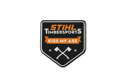 STIHL naklejka samochodowa TIMBERSPORTS® 3D „KISS MY AXE”