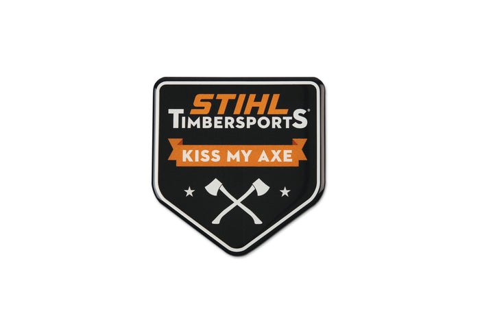 STIHL naklejka samochodowa TIMBERSPORTS® 3D „KISS MY AXE”