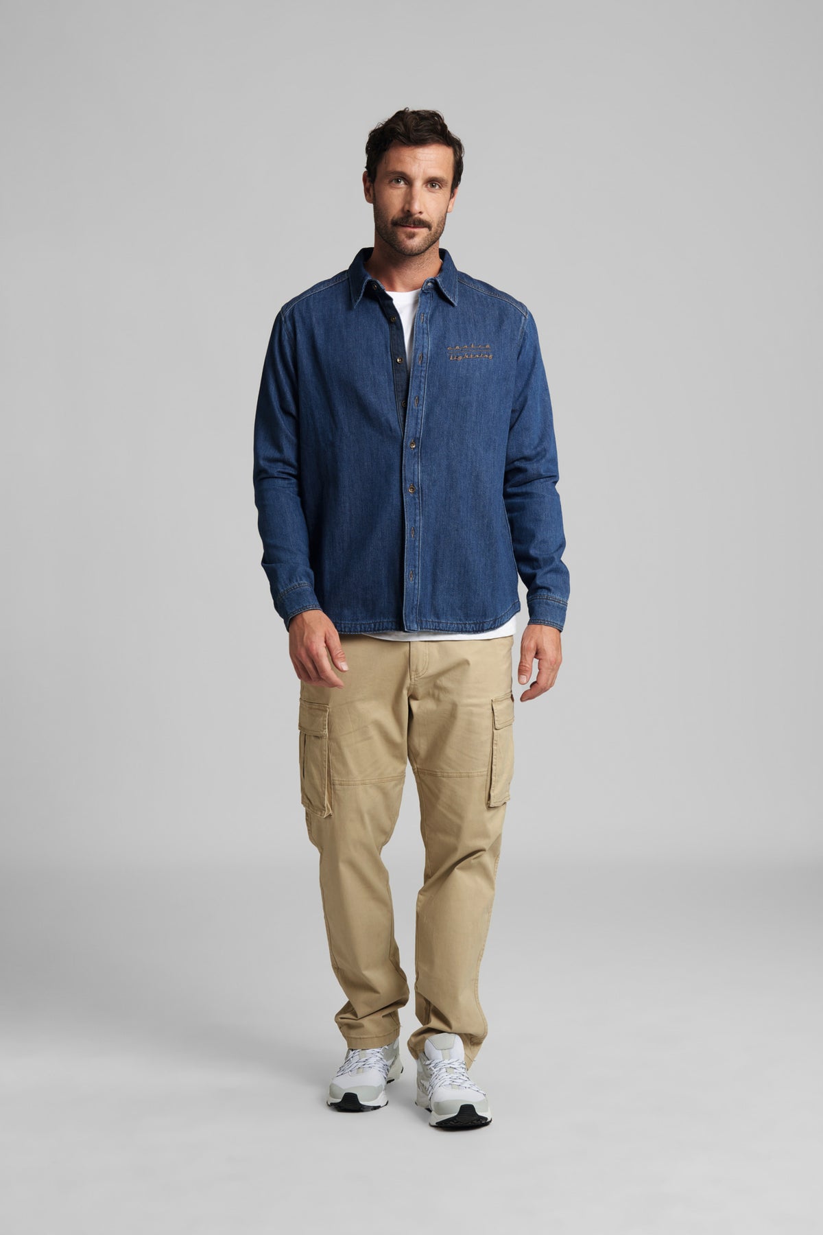 STIHL koszula denim CONTRA, niebieska, XXL - zdjęcie 3