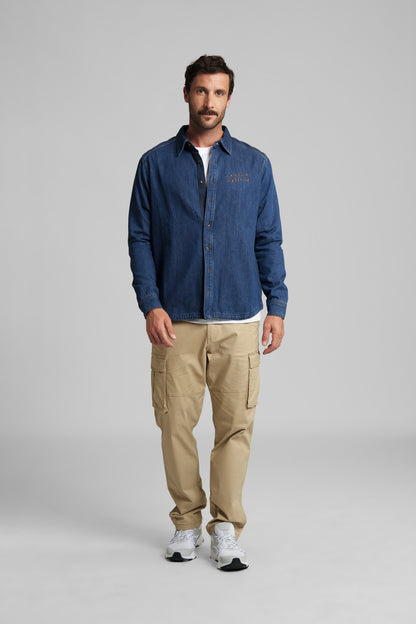 STIHL koszula denim CONTRA, niebieska, XXL - zdjęcie 3