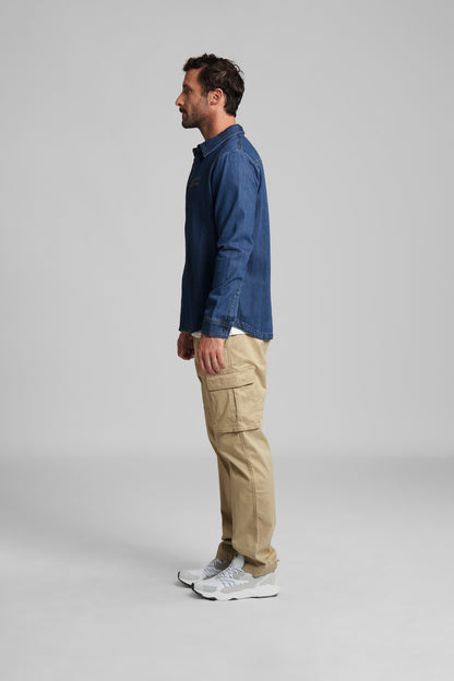 STIHL koszula jeansowa DENIM CONTRA – niebieska (męska) - zdjęcie 5