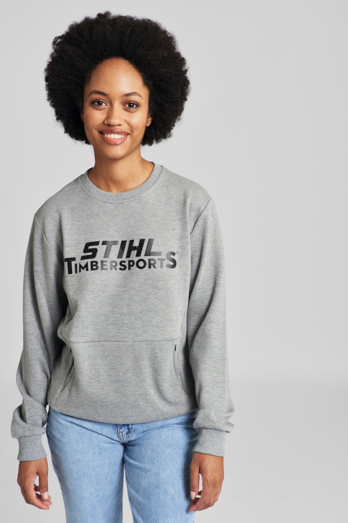 STIHL bluza LOGO TIMBERSPORTS® (szara, unisex) - zdjęcie 8