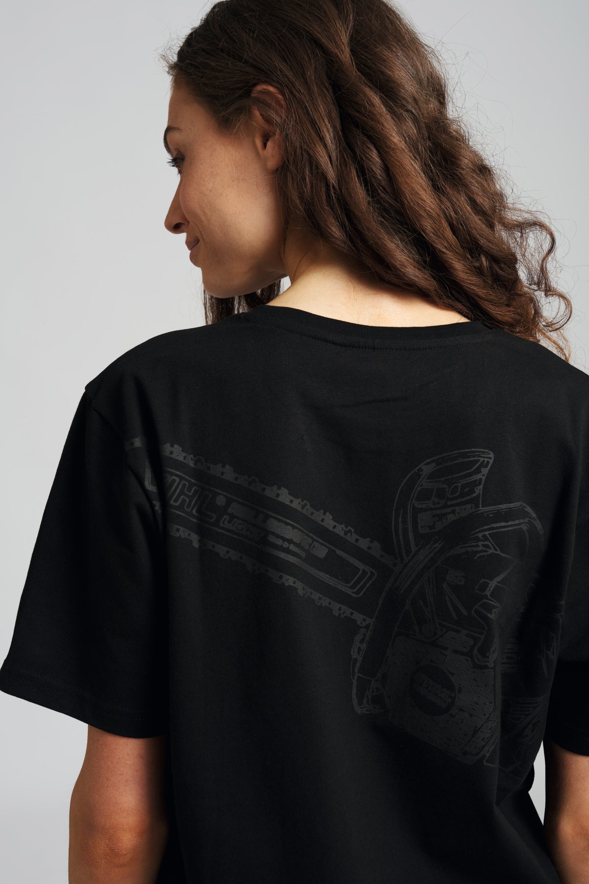 STIHL T‑shirt unisex MS 500i BACK, czarny, rozmiar L - zdjęcie 7