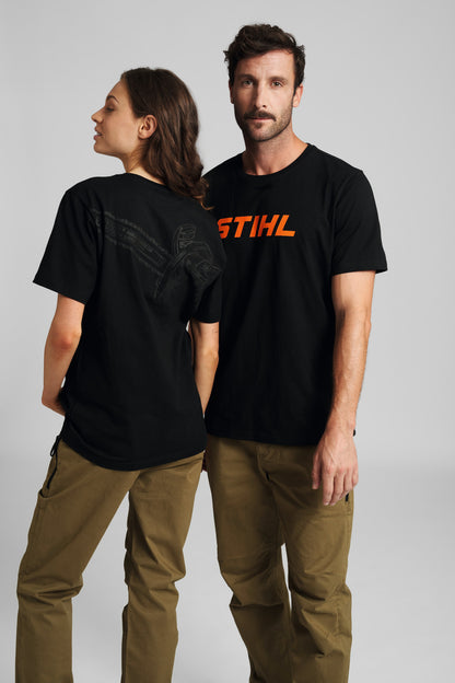 STIHL T-shirt MS 500i BACK, czarny, rozmiar S - zdjęcie 3