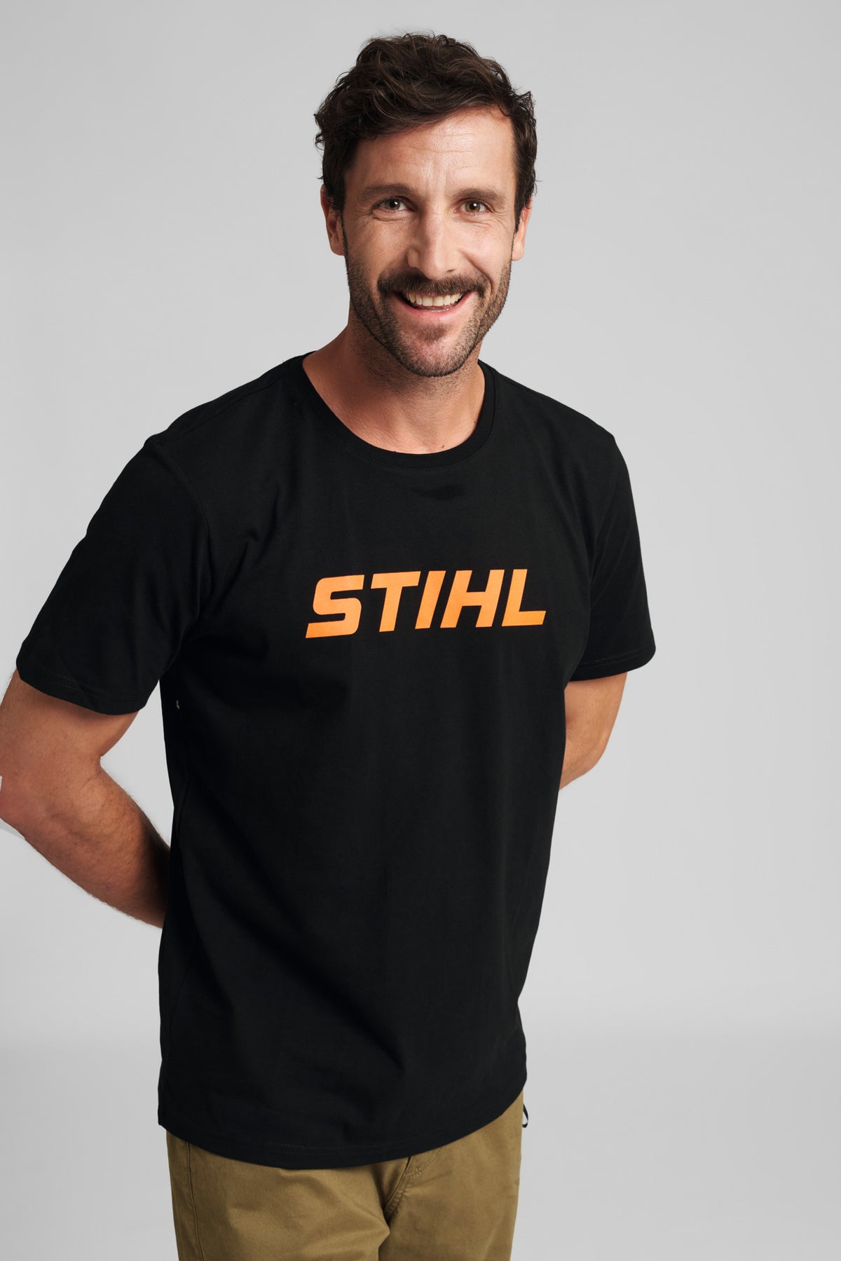 STIHL T‑shirt unisex MS 500i BACK, czarny, rozmiar L - zdjęcie 5