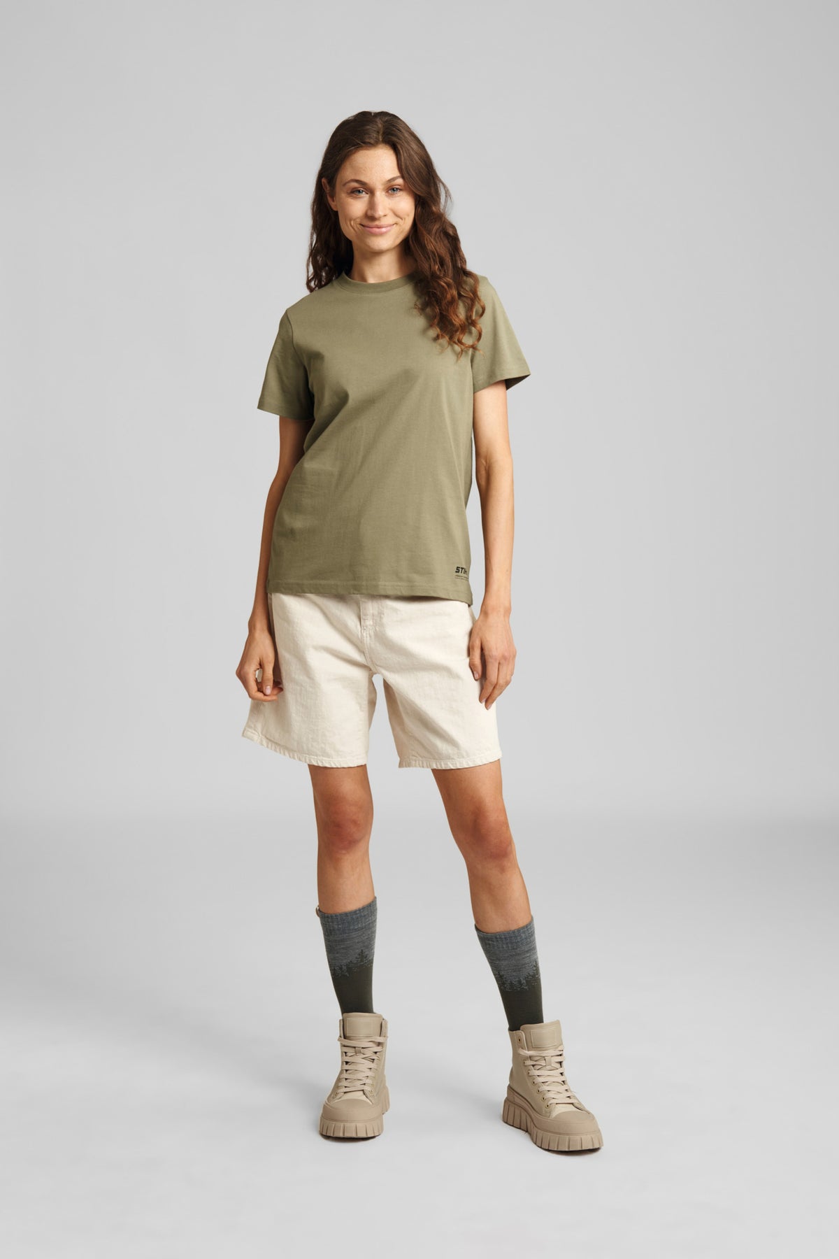 STIHL T-shirt damski SUSTAINABLE BASIC, zielony, rozmiar M - zdjęcie 3