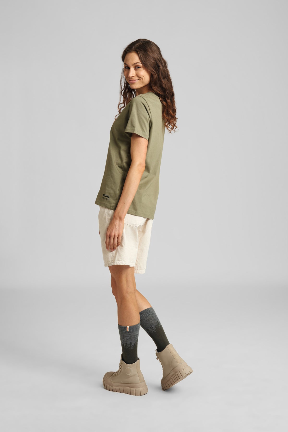 STIHL T‑shirt damski SUSTAINABLE BASIC, zielony - zdjęcie 4