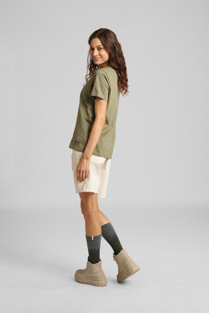 STIHL T-shirt damski SUSTAINABLE BASIC, zielony, rozmiar M - zdjęcie 4