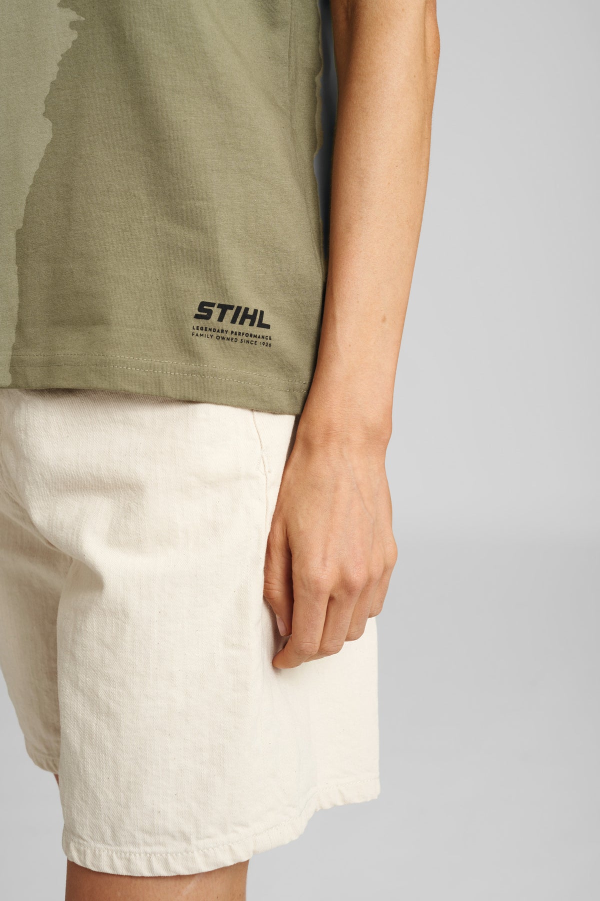 STIHL T-shirt damski SUSTAINABLE BASIC, zielony, rozmiar M - zdjęcie 6