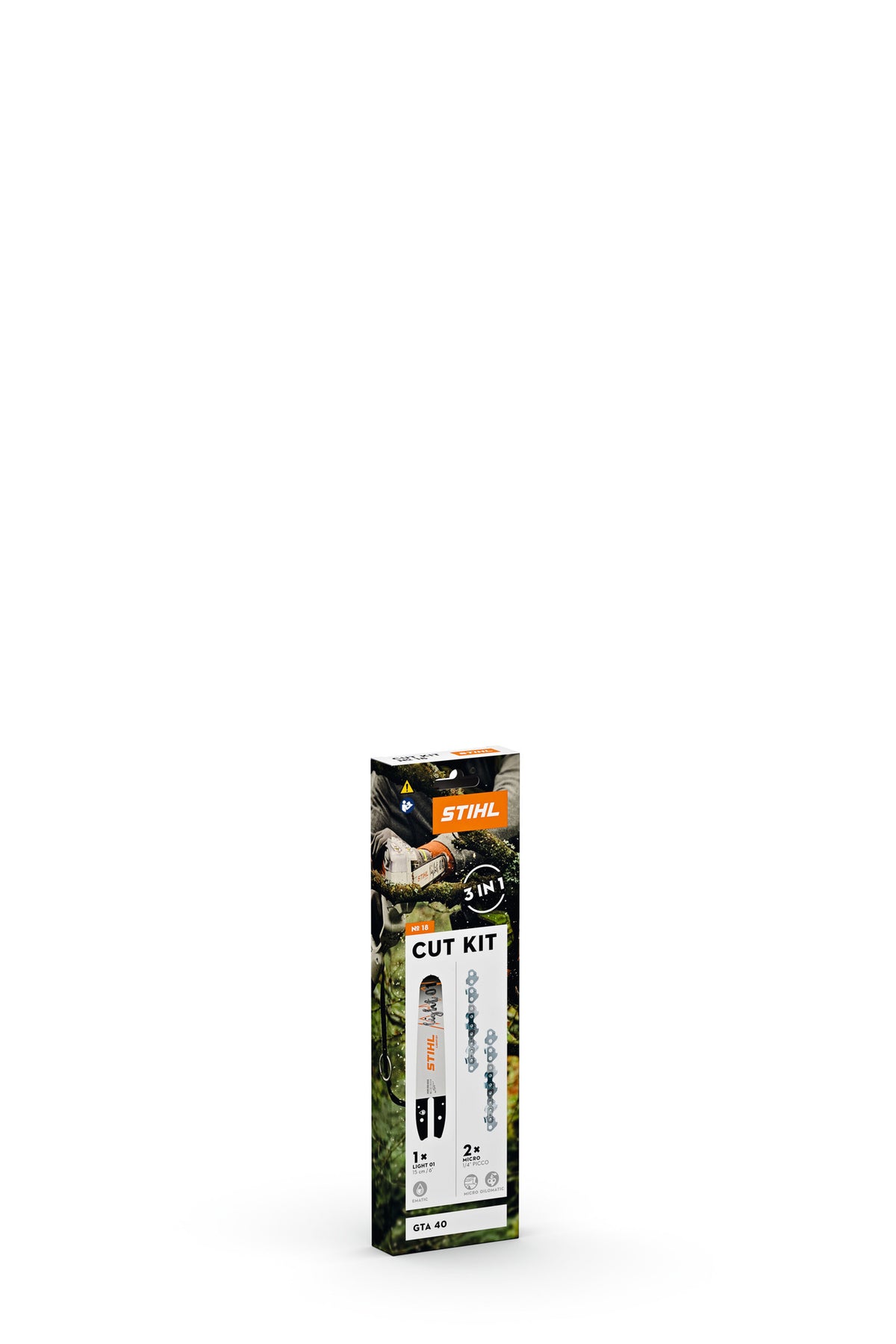 STIHL zestaw tnący Cut Kit 18 (prowadnica 15 cm + 2x łańcuch PM3) do GTA 30/GTA 40 - zdjęcie 2