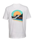 STIHL T‑shirt SUNSET WHITE, męski, oversize, XL