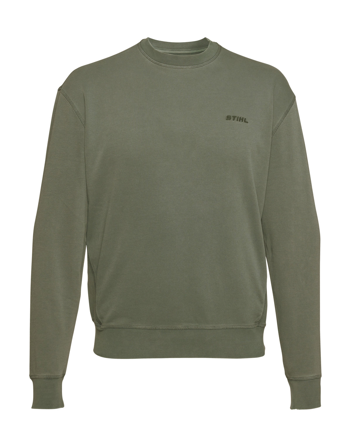 STIHL bluza unisex barwiona pigmentowo, oliwkowa, rozmiar XS
