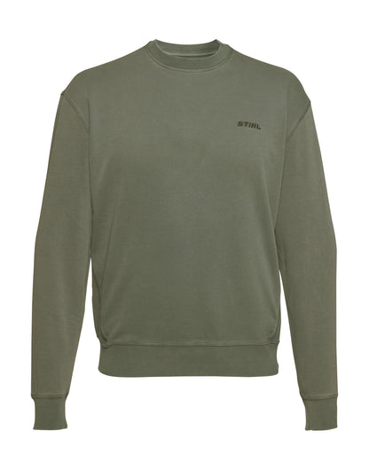 STIHL bluza dresowa PIGMENT DYE, oliwkowa (XL)