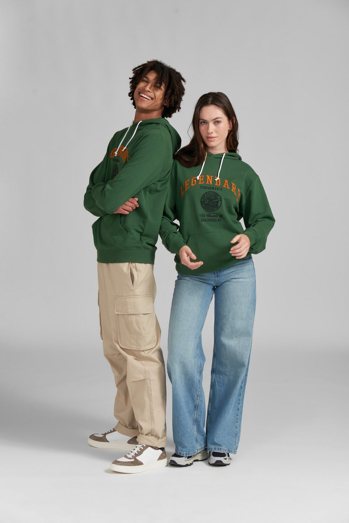 STIHL bluza z kapturem LEGENDARY CONTRA, unisex, zielona, rozmiar XL - zdjęcie 5