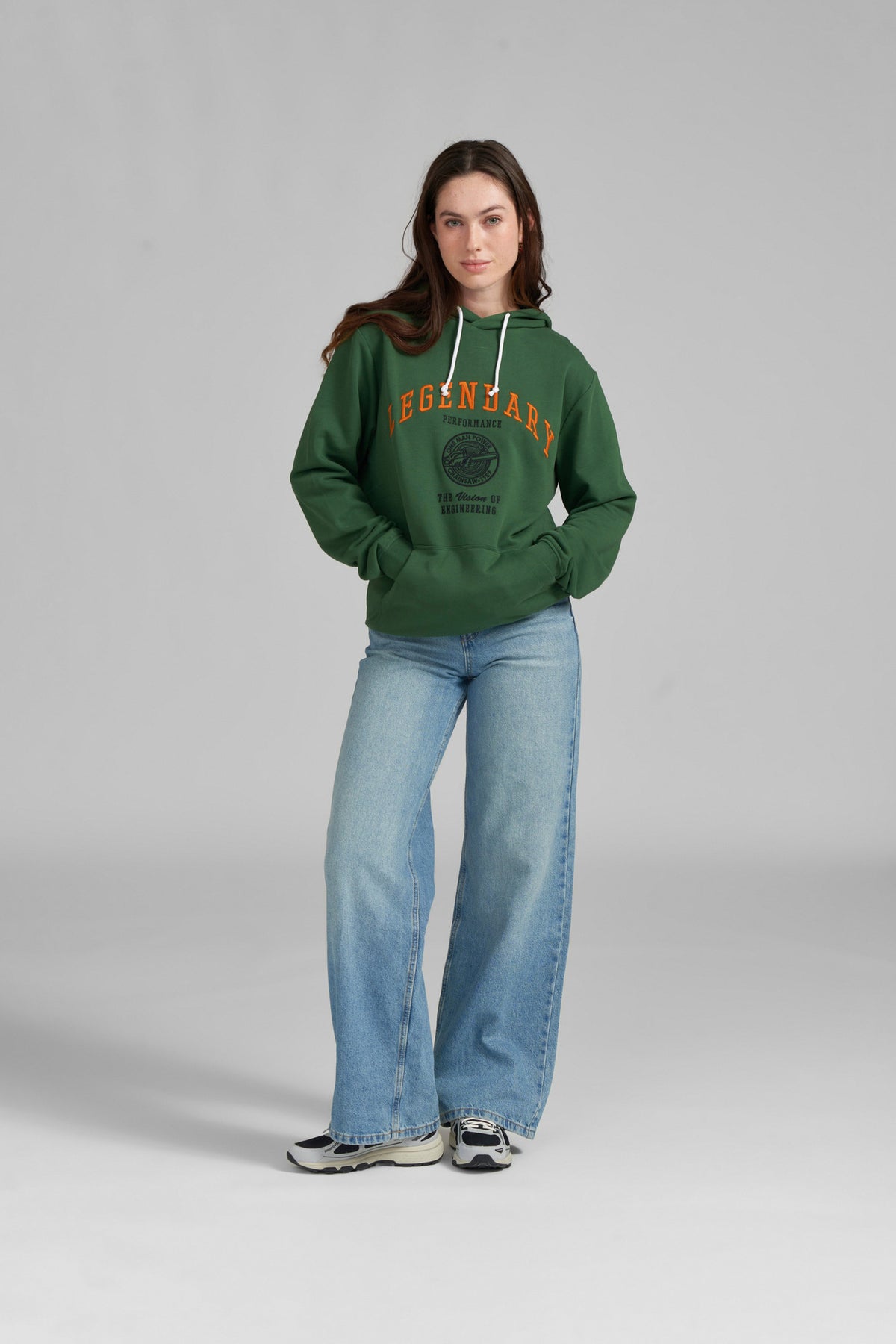 STIHL bluza z kapturem LEGENDARY CONTRA, unisex, zielona, rozmiar XL - zdjęcie 6