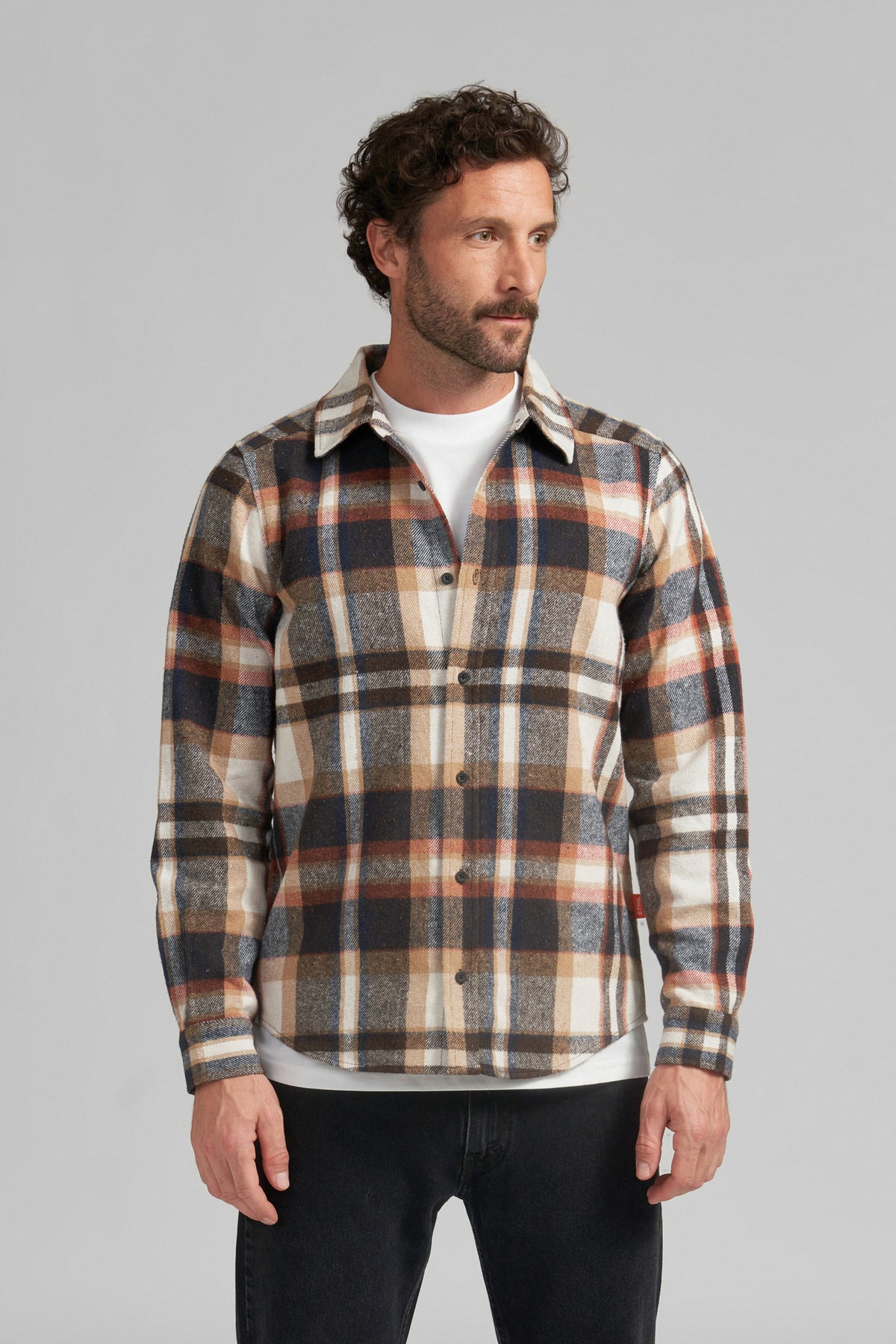 STIHL koszula flanelowa PLAID FLANNEL COSY (brązowa) - zdjęcie 3