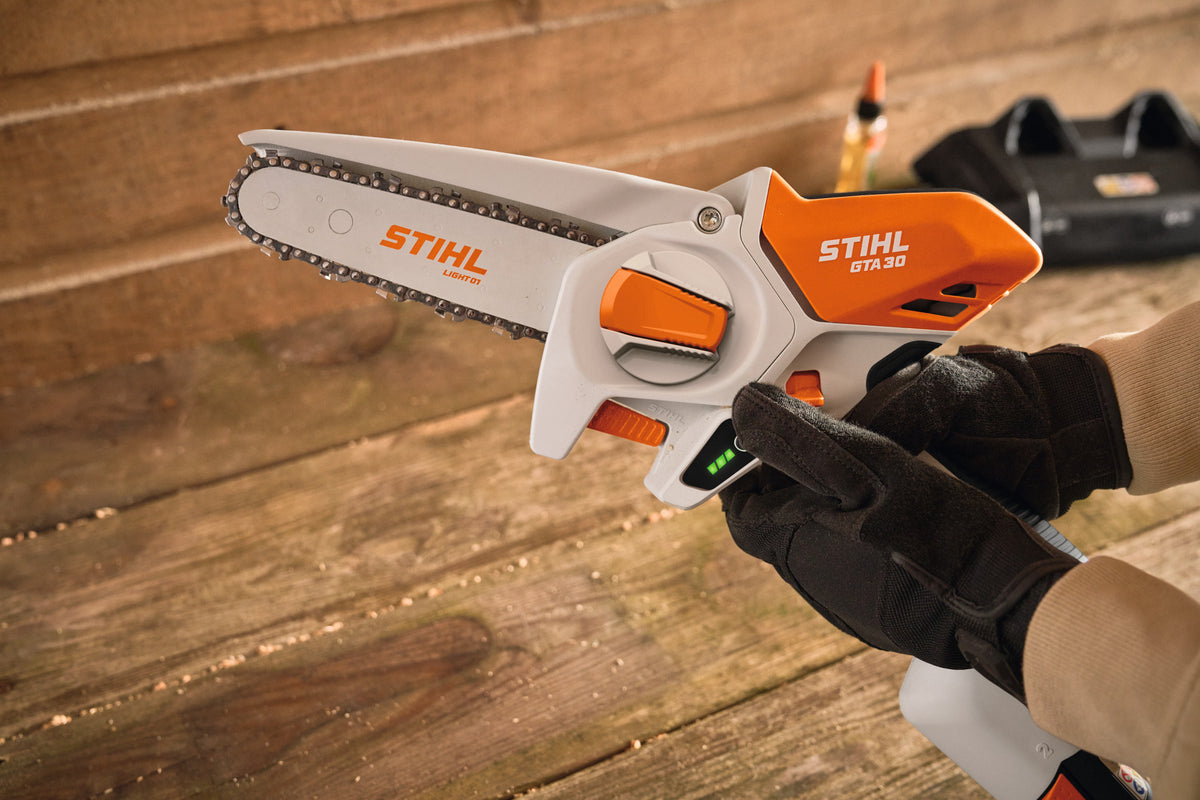 STIHL sekator łańcuchowy akumulatorowy GTA 30 zestaw 2x AS 2 + AL 5-2, prowadnica 15 cm - zdjęcie 6