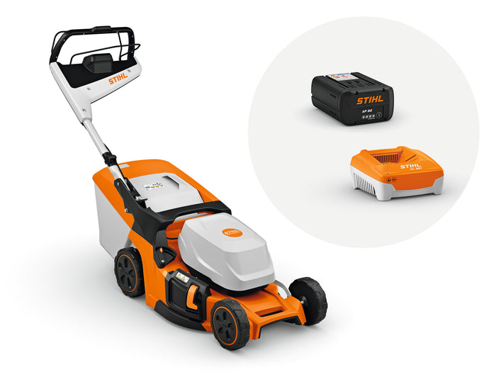 STIHL kosiarka akumulatorowa RMA 448 PV – zestaw z akumulatorem AP 30 i ładowarką AL 301