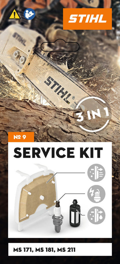 STIHL zestaw serwisowy 9 do pilarek benzynowych MS 171 / MS 181 / MS 211 - zdjęcie 2