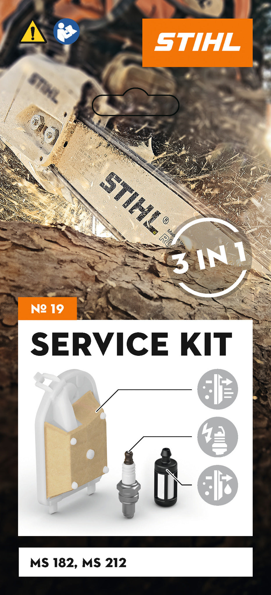 STIHL zestaw serwisowy 19 do pilarek MS 182 / MS 212 - zdjęcie 2