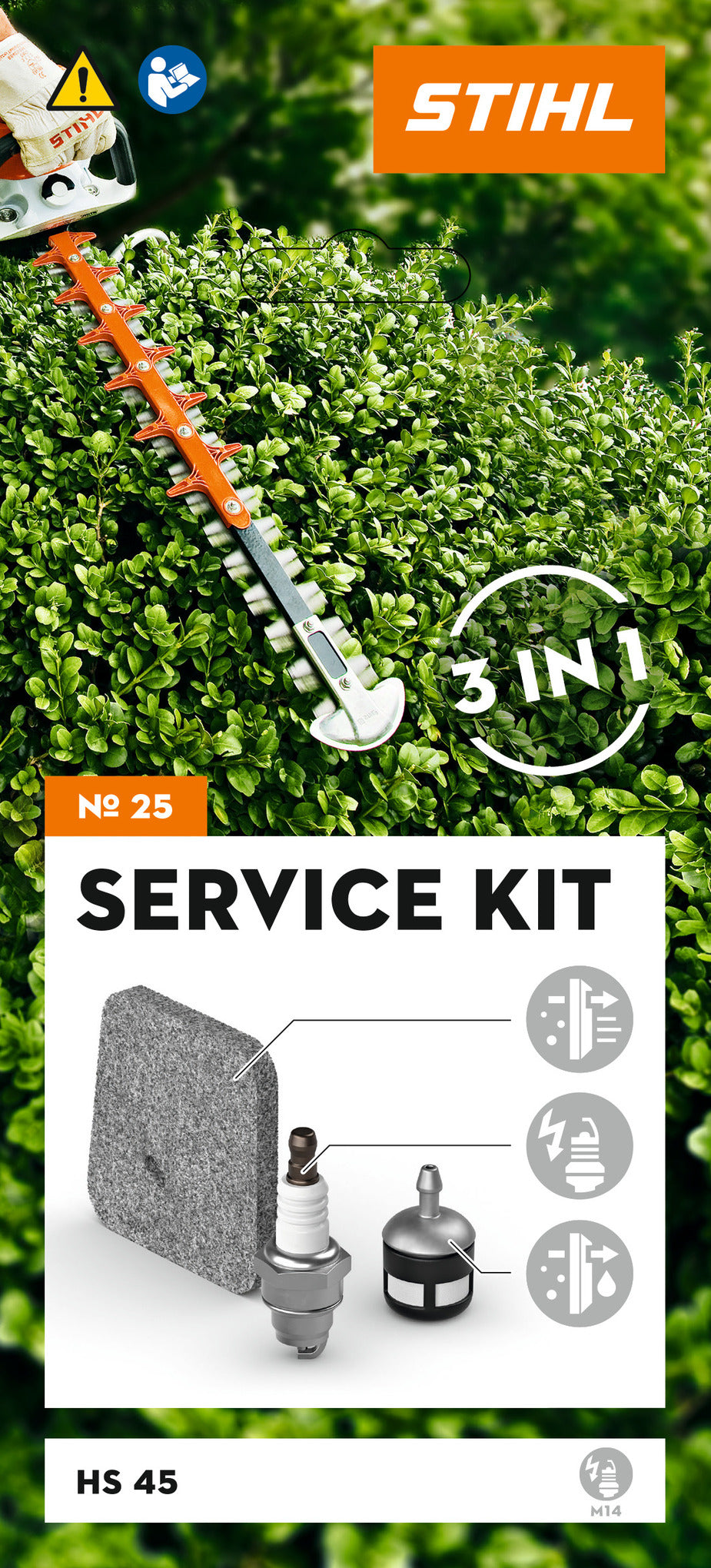 STIHL zestaw serwisowy 25 do nożyc spalinowych HS 45 - zdjęcie 2