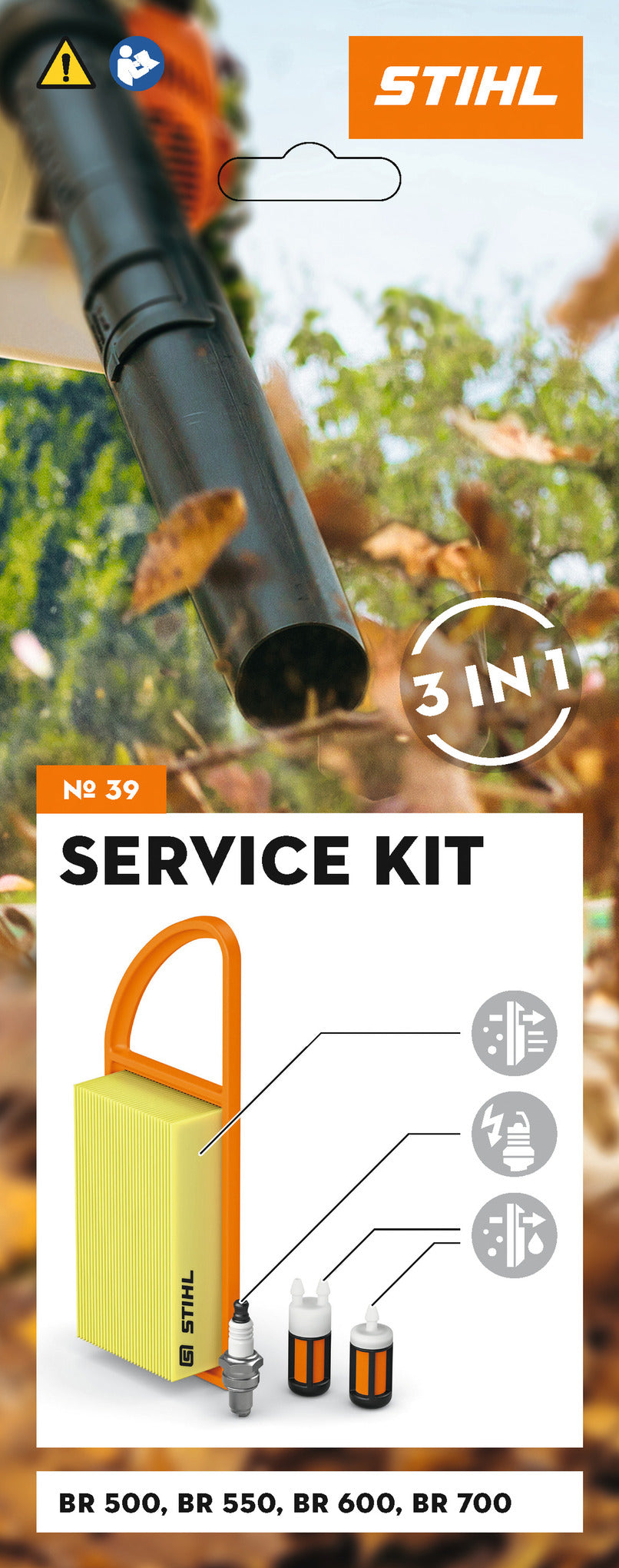 STIHL zestaw serwisowy 39 do BR 500, BR 550, BR 600 i BR 700 - zdjęcie 2