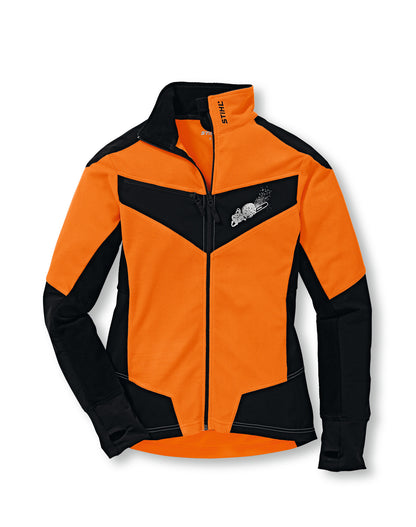 STIHL kurtka polarowa DYNAMIC XL, ostrzegawcza pomarańcz/czarny, Slim Fit