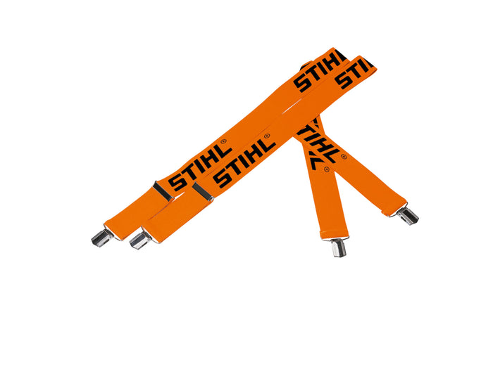 STIHL szelki pomarańczowe z metalowymi klipsami L/XL 130 cm