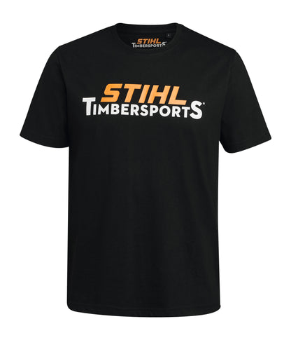 STIHL T‑shirt LOGO CHEST, czarny, unisex, XXL