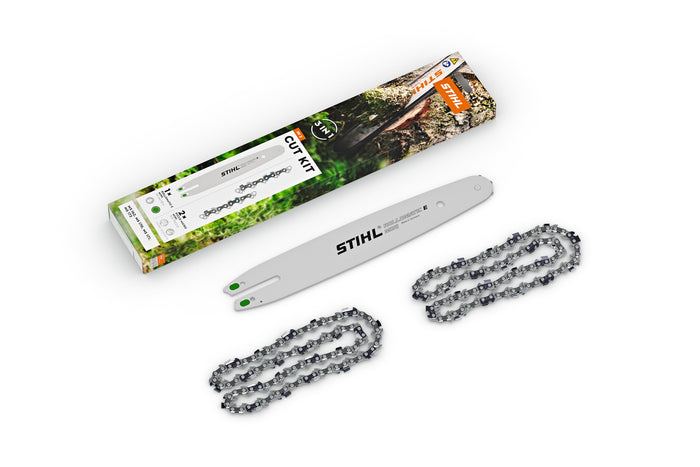 STIHL zestaw tnący Cut Kit 2 do MS 162/170/171/172, prowadnica 30 cm + 2 łańcuchy 3/8" P PM3 1,1 mm