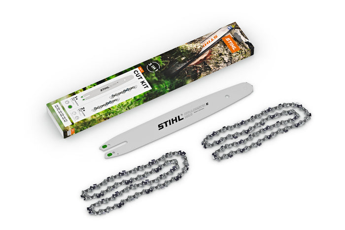 STIHL zestaw tnący Cut Kit 3, Rollomatic E Mini 35 cm + 2x łańcuch PM3 3/8" P, 1,1 mm