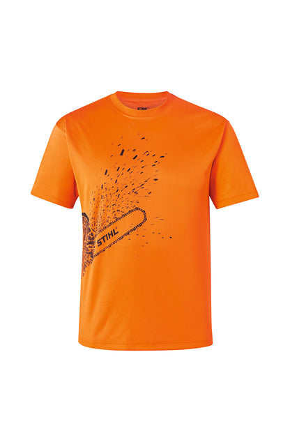 STIHL T-shirt funkcjonalny DYNAMIC Mag Cool, M, pomarańczowy ostrzegawczy - zdjęcie 3