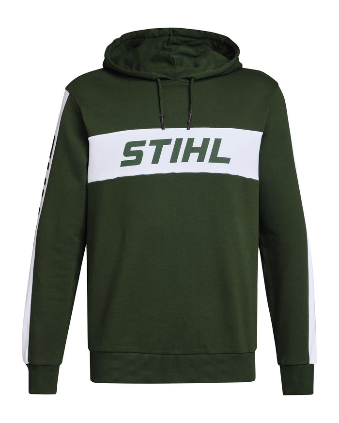 STIHL bluza z kapturem COLORBLOCK SLEEVE, zielona, rozmiar L