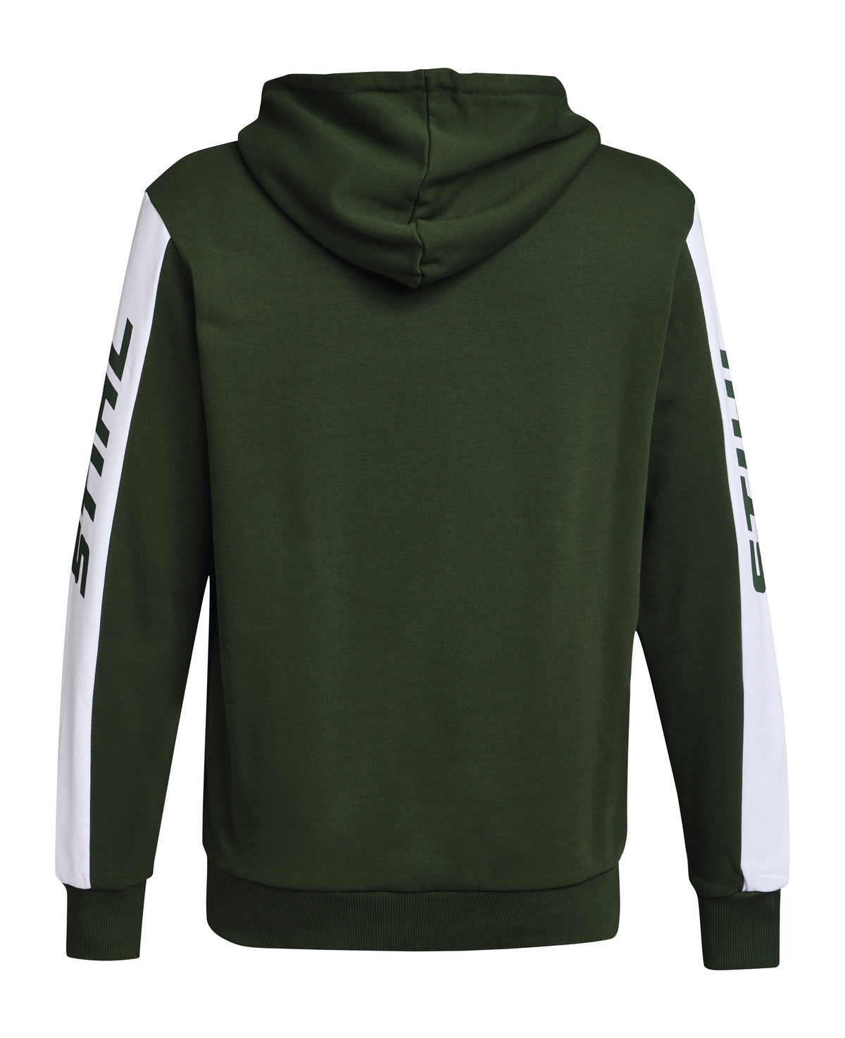 STIHL bluza z kapturem COLORBLOCK SLEEVE – zielona, rozmiar S - zdjęcie 2