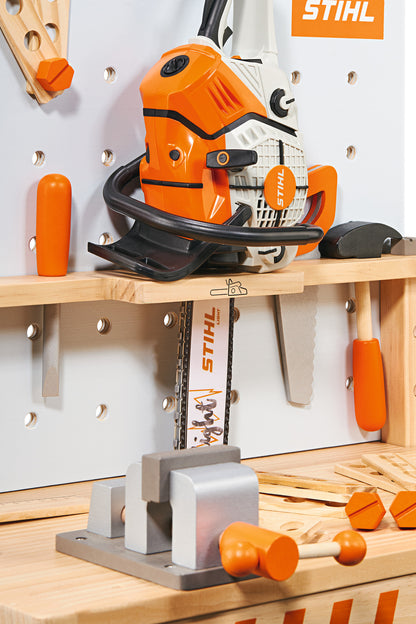 STIHL drewniany warsztat dla dzieci z narzędziami - zdjęcie 8
